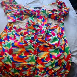 Multicolor Fashion To Figure Size 3 Bodycon Dress